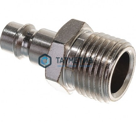 Ниппель универсальный быстросъемный ("папа"), внешняя резьба 1/2", 2 шт.// STELS | «ТАТМЕТИЗ» Ниппель универсальный быстросъемный ("папа"), внешняя резьба 1/2", 2 шт.// STELS - магазин крепежа «ТАТМЕТИЗ»