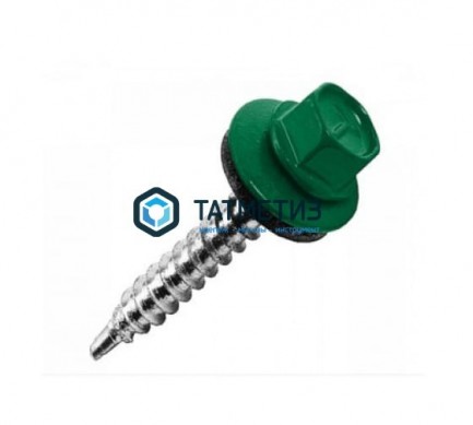 Саморез окраш.кров. 5,5х19 /6005/ (250 шт/уп) МК / D | «ТАТМЕТИЗ» Саморез окраш.кров. 5,5х19 /6005/ (250 шт/уп) МК / D - магазин крепежа «ТАТМЕТИЗ»