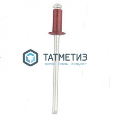 Заклепки ZK ал/ст 4,0x10 RAL 3005 (1000 шт/уп) ОМАХ/DR | «ТАТМЕТИЗ» Заклепки ZK ал/ст 4,0x10 RAL 3005 (1000 шт/уп) ОМАХ/DR - магазин крепежа «ТАТМЕТИЗ»