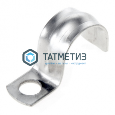 Скоба однолапковая, цинк 21-22 мм, отв. d 6,5мм (100 шт/уп) | «ТАТМЕТИЗ» Скоба однолапковая, цинк 21-22 мм, отв. d 6,5мм (100 шт/уп) - магазин крепежа «ТАТМЕТИЗ»
