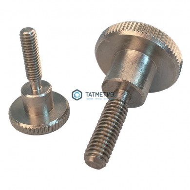 Винт нажимной высокий с накатанной головкой ДИН 464 А1 M 4X 6 |  «ТАТМЕТИЗ» Винт нажимной высокий с накатанной головкой ДИН 464 А1 M 4X 6 -  магазин крепежа «ТАТМЕТИЗ»
