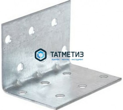 Усиленный монтажный уголок 40x40x80x1,5 mm KMP3 | «ТАТМЕТИЗ» Усиленный монтажный уголок 40x40x80x1,5 mm KMP3 - магазин крепежа «ТАТМЕТИЗ»