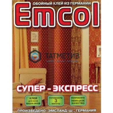 Клей для обоев ЭМКОЛ Супер-экспресс 0,2 кг. /25 | «ТАТМЕТИЗ» Клей для обоев ЭМКОЛ Супер-экспресс 0,2 кг. /25 - магазин крепежа «ТАТМЕТИЗ»