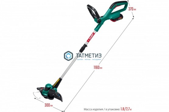 Триммер аккумуляторный 18 В, 1 АКБ (2 Ач) ЗУБР | «ТАТМЕТИЗ» Триммер аккумуляторный 18 В, 1 АКБ (2 Ач) ЗУБР - магазин крепежа «ТАТМЕТИЗ»