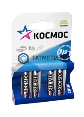 Батарейка алкалиновая тип АА  КОСМОС -  магазин крепежа «ТАТМЕТИЗ»