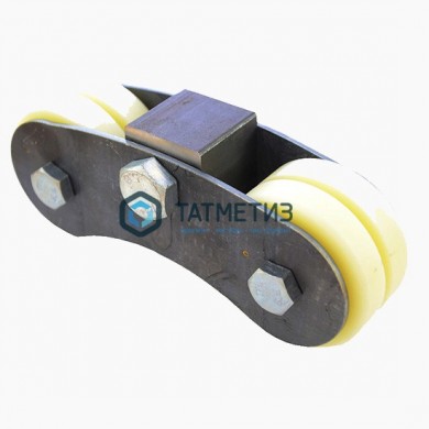 Каретка роликовая КАПРОЛОН под ПОЛОСУ d 70 | «ТАТМЕТИЗ» Каретка роликовая КАПРОЛОН под ПОЛОСУ d 70 - магазин крепежа «ТАТМЕТИЗ»