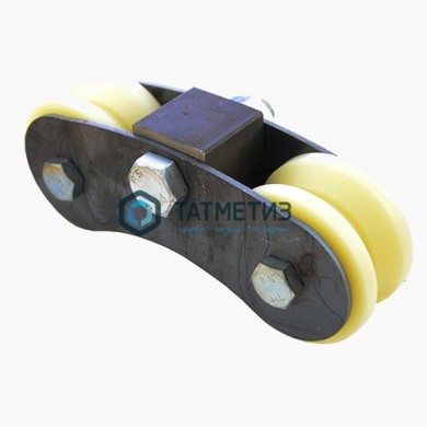 Каретка роликовая КАПРОЛОН под УГОЛ d 70 | «ТАТМЕТИЗ» Каретка роликовая КАПРОЛОН под УГОЛ d 70 - магазин крепежа «ТАТМЕТИЗ»