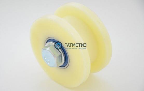 Ролик КАПРОЛОН d 70мм под ТРУБУ (профильн.) 20х20 | «ТАТМЕТИЗ» Ролик КАПРОЛОН d 70мм под ТРУБУ (профильн.) 20х20 - магазин крепежа «ТАТМЕТИЗ»