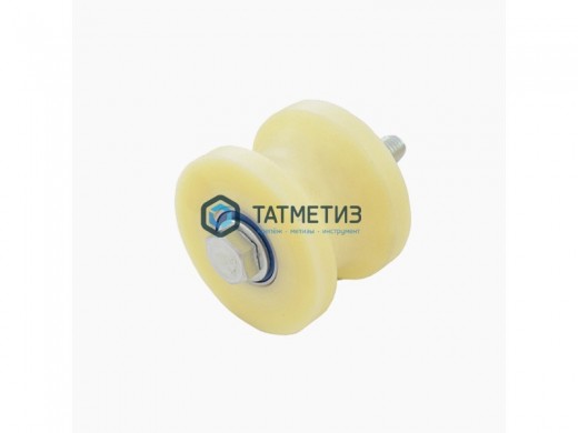 Ролик КАПРОЛОН d 70мм под ТРУБУ d.40мм | «ТАТМЕТИЗ» Ролик КАПРОЛОН d 70мм под ТРУБУ d.40мм - магазин крепежа «ТАТМЕТИЗ»