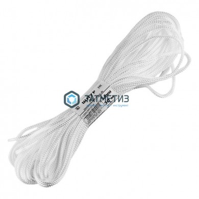 Шнур плетеный б/с ПП-Ф 16пр d= 5мм р/н__кгс БЕЛ | «ТАТМЕТИЗ» Шнур плетеный б/с ПП-Ф 16пр d= 5мм р/н__кгс БЕЛ - магазин крепежа «ТАТМЕТИЗ»