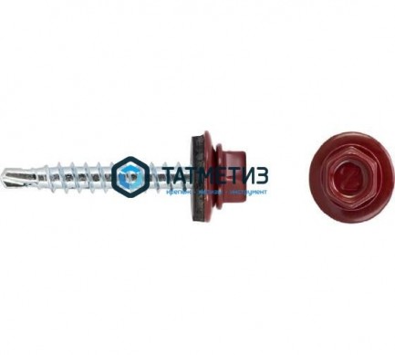 Саморез окраш.кров. 5,5х19 /3005/ (4000 шт/уп) ТК | «ТАТМЕТИЗ» Саморез окраш.кров. 5,5х19 /3005/ (4000 шт/уп) ТК - магазин крепежа «ТАТМЕТИЗ»