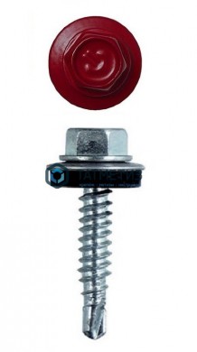 Саморез окраш.кров. 5,5х25 /3005/(2400 шт./уп.) SR | «ТАТМЕТИЗ» Саморез окраш.кров. 5,5х25 /3005/(2400 шт./уп.) SR - магазин крепежа «ТАТМЕТИЗ»