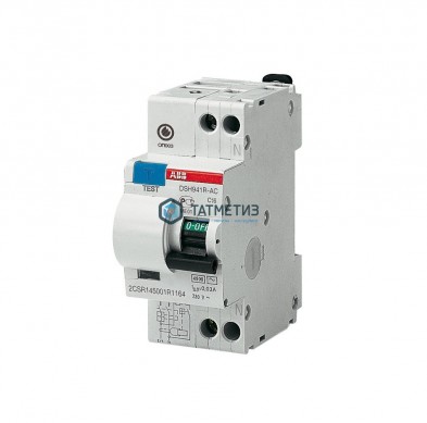 Выключатель авт.дифференциального тока 2п (1P+N) C 16А 30мА тип AC 4.5кА DSH941 R 2мод. ABB | «ТАТМЕТИЗ» Выключатель авт.дифференциального тока 2п (1P+N) C 16А 30мА тип AC 4.5кА DSH941 R 2мод. ABB - магазин крепежа «ТАТМЕТИЗ»