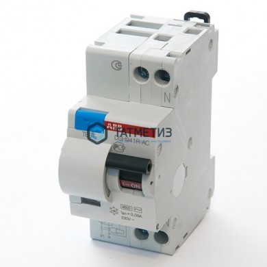 Выключатель авт.дифференциального тока 2п (1P+N) C 25А 30мА тип AC 4.5кА DSH941 R 2мод. ABB | «ТАТМЕТИЗ» Выключатель авт.дифференциального тока 2п (1P+N) C 25А 30мА тип AC 4.5кА DSH941 R 2мод. ABB - магазин крепежа «ТАТМЕТИЗ»