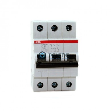 Выключатель автоматический модульный 3п C 25А 4.5кА SH203L ABB 2CDS243001R0254 | «ТАТМЕТИЗ» Выключатель автоматический модульный 3п C 25А 4.5кА SH203L ABB 2CDS243001R0254 - магазин крепежа «ТАТМЕТИЗ»
