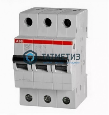 Выключатель автоматический модульный 3п C 40А 4.5кА SH203L ABB 2CDS243001R0404 | «ТАТМЕТИЗ» Выключатель автоматический модульный 3п C 40А 4.5кА SH203L ABB 2CDS243001R0404 - магазин крепежа «ТАТМЕТИЗ»