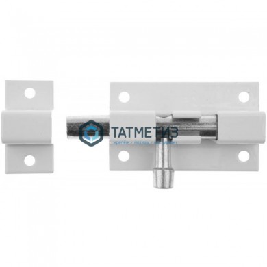 Задвижка накладная для окон и мебели "ШП-50 БЦ", цвет белый/цинк, 50мм | «ТАТМЕТИЗ» Задвижка накладная для окон и мебели "ШП-50 БЦ", цвет белый/цинк, 50мм - магазин крепежа «ТАТМЕТИЗ»