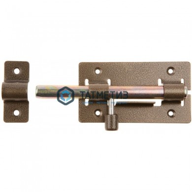 Задвижка накладная "ЗД-01", порошк. покрыт/стержень-цинк, серебро, круг засов 14мм, 64х115мм | «ТАТМЕТИЗ» Задвижка накладная "ЗД-01", порошк. покрыт/стержень-цинк, серебро, круг засов 14мм, 64х115мм - магазин крепежа «ТАТМЕТИЗ»