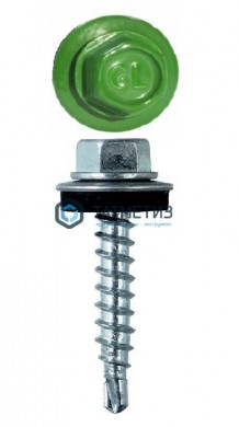 Саморез окраш.кров. 4,8х29 /6018/ | «ТАТМЕТИЗ» Саморез окраш.кров. 4,8х29 /6018/ - магазин крепежа «ТАТМЕТИЗ»