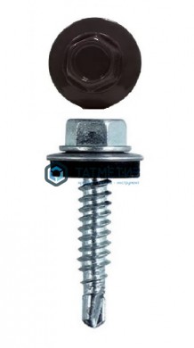 Саморез окраш.кров. 5,5х25 /8019/ DAXMER M (10х250) | «ТАТМЕТИЗ» Саморез окраш.кров. 5,5х25 /8019/ DAXMER M (10х250) - магазин крепежа «ТАТМЕТИЗ»