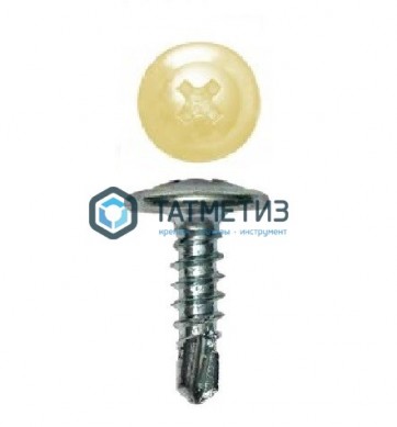 Саморез п/ш сверло 4,2x16 RAL 1014 | «ТАТМЕТИЗ» Саморез п/ш сверло 4,2x16 RAL 1014 - магазин крепежа «ТАТМЕТИЗ»
