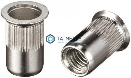 Заклепка резьбовая потайной борт М 5 (1000 шт/уп) KL | «ТАТМЕТИЗ» Заклепка резьбовая потайной борт М 5 (1000 шт/уп) KL - магазин крепежа «ТАТМЕТИЗ»