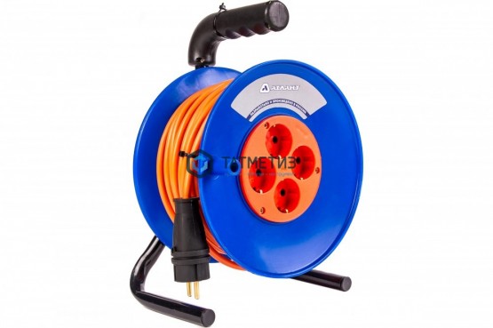 Удлинитель на кат. 4х50м б/з, ПВС 2х1,5, 3500 Вт, IP20, 16А, Атлант | «ТАТМЕТИЗ» Удлинитель на кат. 4х50м б/з, ПВС 2х1,5, 3500 Вт, IP20, 16А, Атлант - магазин крепежа «ТАТМЕТИЗ»