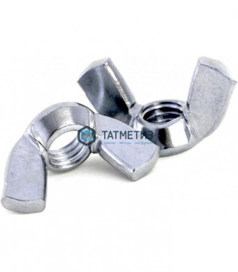 Гайка барашек оцинк М4 (1000шт/уп) КК | «ТАТМЕТИЗ» Гайка барашек оцинк М4 (1000шт/уп) КК - магазин крепежа «ТАТМЕТИЗ»