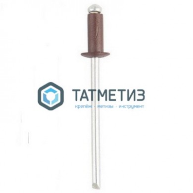 Заклепки ZK ал/ст 4,8x12 RAL 8017 ( 500 шт/уп) | «ТАТМЕТИЗ» Заклепки ZK ал/ст 4,8x12 RAL 8017 ( 500 шт/уп) - магазин крепежа «ТАТМЕТИЗ»