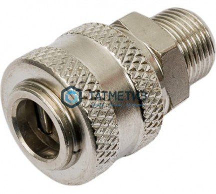 Муфта универсальная быстросъемная ("мама"), внешняя резьба 3/8", 2 шт. // Stels | «ТАТМЕТИЗ» Муфта универсальная быстросъемная ("мама"), внешняя резьба 3/8", 2 шт. // Stels - магазин крепежа «ТАТМЕТИЗ»