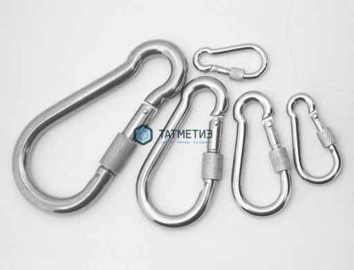 Карабин с муфтой 5299D 9 (50 шт/уп) | «ТАТМЕТИЗ» Карабин с муфтой 5299D 9 (50 шт/уп) - магазин крепежа «ТАТМЕТИЗ»