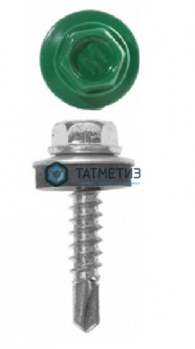 Саморез окраш.кров. 5,5х19 /6029/ (250 шт/уп) МК | «ТАТМЕТИЗ» Саморез окраш.кров. 5,5х19 /6029/ (250 шт/уп) МК - магазин крепежа «ТАТМЕТИЗ»