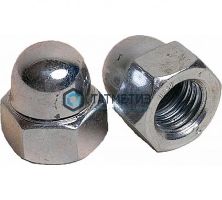 Гайка колпачковая DIN 1587, оц М8 (2600 шт/уп) ТК | «ТАТМЕТИЗ» Гайка колпачковая DIN 1587, оц М8 (2600 шт/уп) ТК - магазин крепежа «ТАТМЕТИЗ»