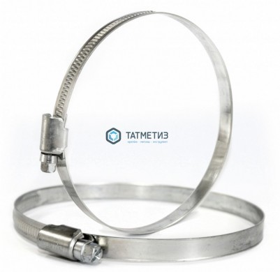 Хомут червячный 310-330мм | «ТАТМЕТИЗ» Хомут червячный 310-330мм - магазин крепежа «ТАТМЕТИЗ»