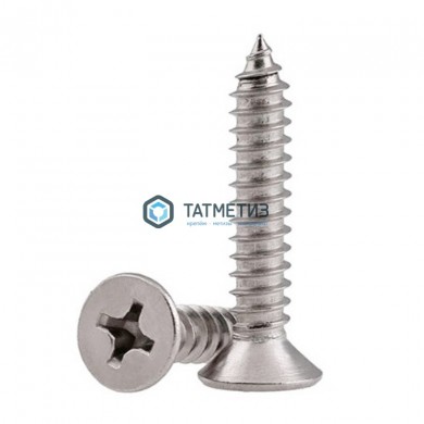 Саморез DIN7982 потай кр.шлиц 4,2 х 16 А2 нерж. |  «ТАТМЕТИЗ» Саморез DIN7982 потай кр.шлиц 4,2 х 16 А2 нерж. -  магазин крепежа «ТАТМЕТИЗ»