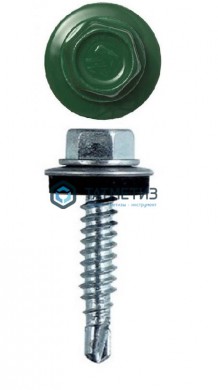 Саморез окраш.кров. 5,5х25 /6005/ (3000 шт/уп) КК | «ТАТМЕТИЗ» Саморез окраш.кров. 5,5х25 /6005/ (3000 шт/уп) КК - магазин крепежа «ТАТМЕТИЗ»
