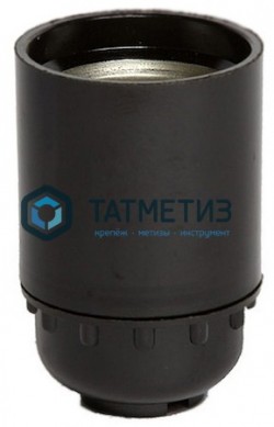 Эл.патрон E27 подвесной карболит. черн. ИЭК | «ТАТМЕТИЗ» Эл.патрон E27 подвесной карболит. черн. ИЭК - магазин крепежа «ТАТМЕТИЗ»