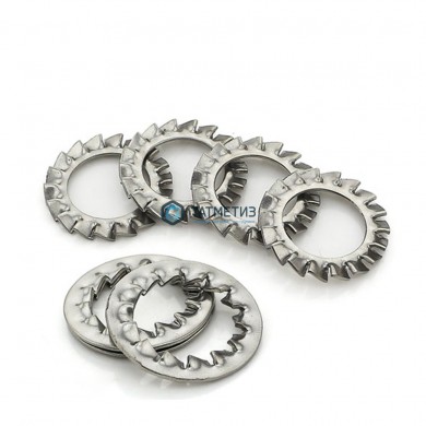 Шайба DIN 6798 А, оц М 8 стопорная с внешними зубьями (2000 шт/уп) | «ТАТМЕТИЗ» Шайба DIN 6798 А, оц М 8 стопорная с внешними зубьями (2000 шт/уп) - магазин крепежа «ТАТМЕТИЗ»