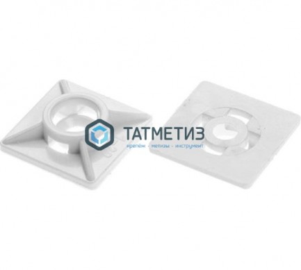 Площадка д/хом 27*27 белая (500 шт/уп.) | «ТАТМЕТИЗ» Площадка д/хом 27*27 белая (500 шт/уп.) - магазин крепежа «ТАТМЕТИЗ»