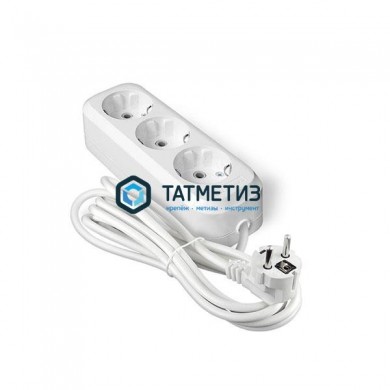 Удлинитель бытовой 3х5м без заземления 10А АВС-пластик E-203 Универсал | «ТАТМЕТИЗ» Удлинитель бытовой 3х5м без заземления 10А АВС-пластик E-203 Универсал - магазин крепежа «ТАТМЕТИЗ»