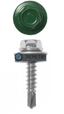 Саморез окраш.кров. 5,5х19 /6005/ зеленый | «ТАТМЕТИЗ» Саморез окраш.кров. 5,5х19 /6005/ зеленый - магазин крепежа «ТАТМЕТИЗ»
