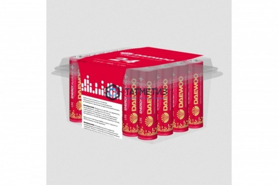 Батарейка алкалиновая тип AA / LR6 1.5В Energy ПРОМО Pack-24 (уп.24шт) DAEWOO | «ТАТМЕТИЗ» Батарейка алкалиновая тип AA / LR6 1.5В Energy ПРОМО Pack-24 (уп.24шт) DAEWOO - магазин крепежа «ТАТМЕТИЗ»