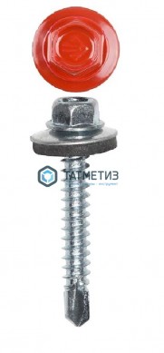 Саморез окраш.кров. 4,8х35 /3003/ ярко-красный | «ТАТМЕТИЗ» Саморез окраш.кров. 4,8х35 /3003/ ярко-красный - магазин крепежа «ТАТМЕТИЗ»