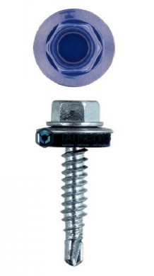 Саморез окраш.кров. 5,5х25 /5002/ синий ультрамарин | «ТАТМЕТИЗ» Саморез окраш.кров. 5,5х25 /5002/ синий ультрамарин - магазин крепежа «ТАТМЕТИЗ»