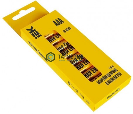 Батарейка алкалиновая тип AAA / LR03 1.5В ( 2 шт/уп ) IEK | «ТАТМЕТИЗ» Батарейка алкалиновая тип AAA / LR03 1.5В ( 2 шт/уп ) IEK - магазин крепежа «ТАТМЕТИЗ»