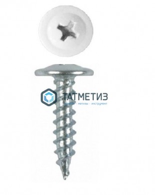 Саморез п/ш остр. 4,2x19 RAL 9003 (1000 шт/уп) | «ТАТМЕТИЗ» Саморез п/ш остр. 4,2x19 RAL 9003 (1000 шт/уп) - магазин крепежа «ТАТМЕТИЗ»