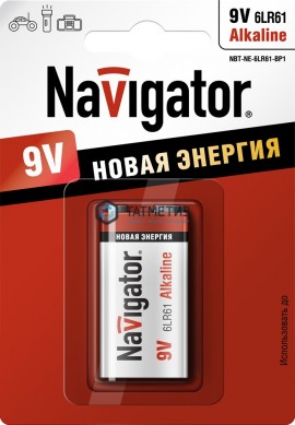Батарейка Navigator Крона Alkaline -  магазин крепежа «ТАТМЕТИЗ»