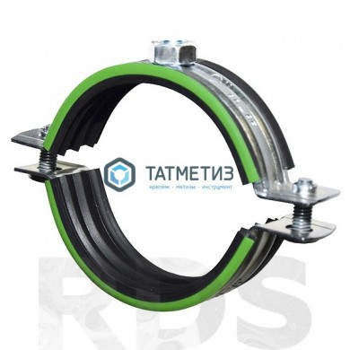 Хомут 20-24мм (1/2") сантехнический с гайкой М8 БЕЛЫЙ уплотнит. | «ТАТМЕТИЗ» Хомут 20-24мм (1/2") сантехнический с гайкой М8 БЕЛЫЙ уплотнит. - магазин крепежа «ТАТМЕТИЗ»