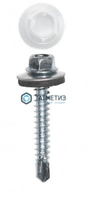 Саморез окраш.кров. 4,8х35 /9003/ белый | «ТАТМЕТИЗ» Саморез окраш.кров. 4,8х35 /9003/ белый - магазин крепежа «ТАТМЕТИЗ»