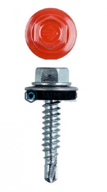 Саморез окраш.кров. 5,5х25 /3003/ красный | «ТАТМЕТИЗ» Саморез окраш.кров. 5,5х25 /3003/ красный - магазин крепежа «ТАТМЕТИЗ»